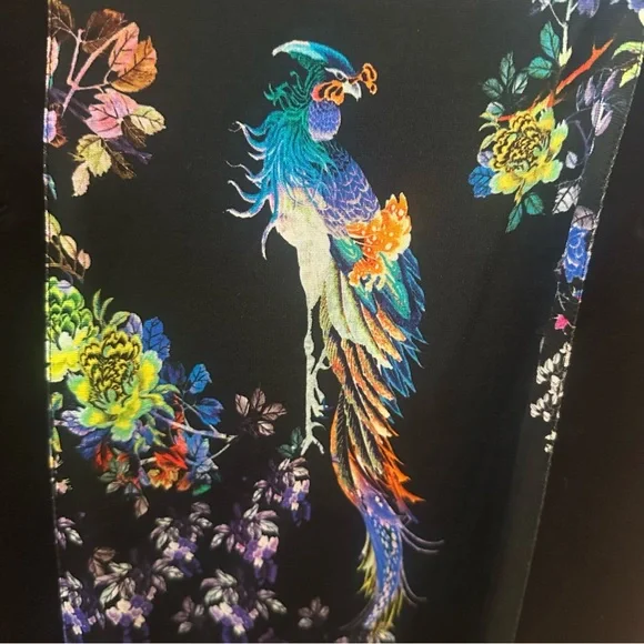 CAVALLI PEACOCK SKIRT Just CAvalli by Roberto CAvalli size Small designer Italy - Picture 3 of 8